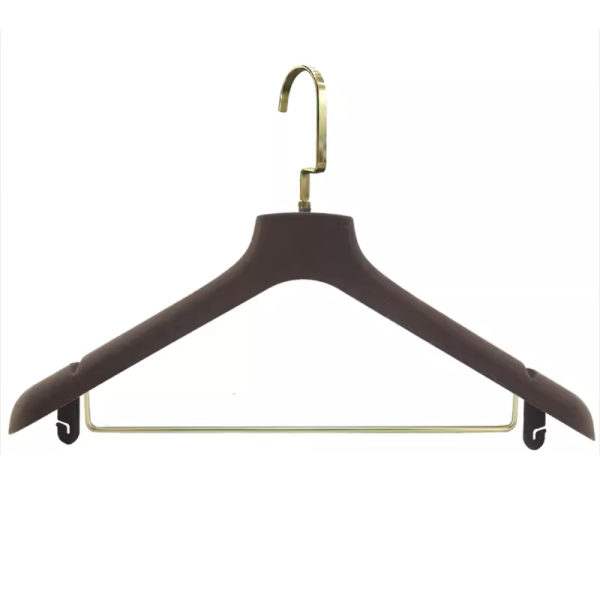 Velvet Suit Hanger With Bar&Clips