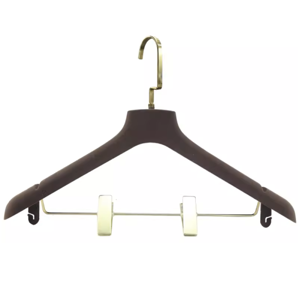 Velvet Suit Hanger With Bar&Clips