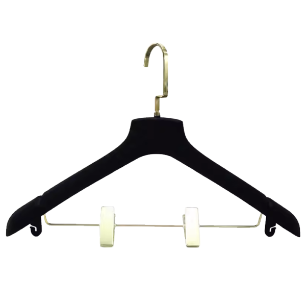 Velvet Suit Hanger With Bar&Clips