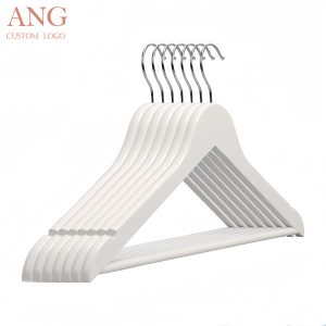 white wooden hanger