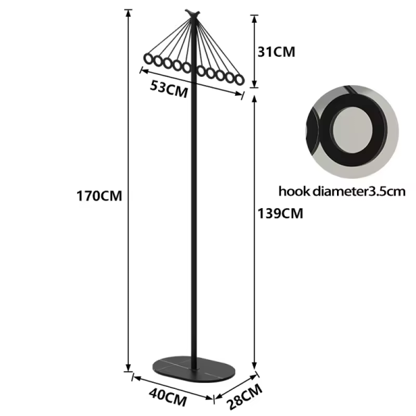 Umbrella Coat Rack Clothes