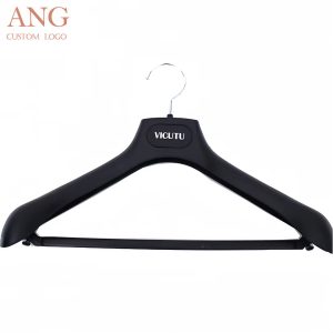 Heavyweight Black Plastic Suit Hangers