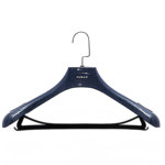 Imitation wood grain plastic suit hanger