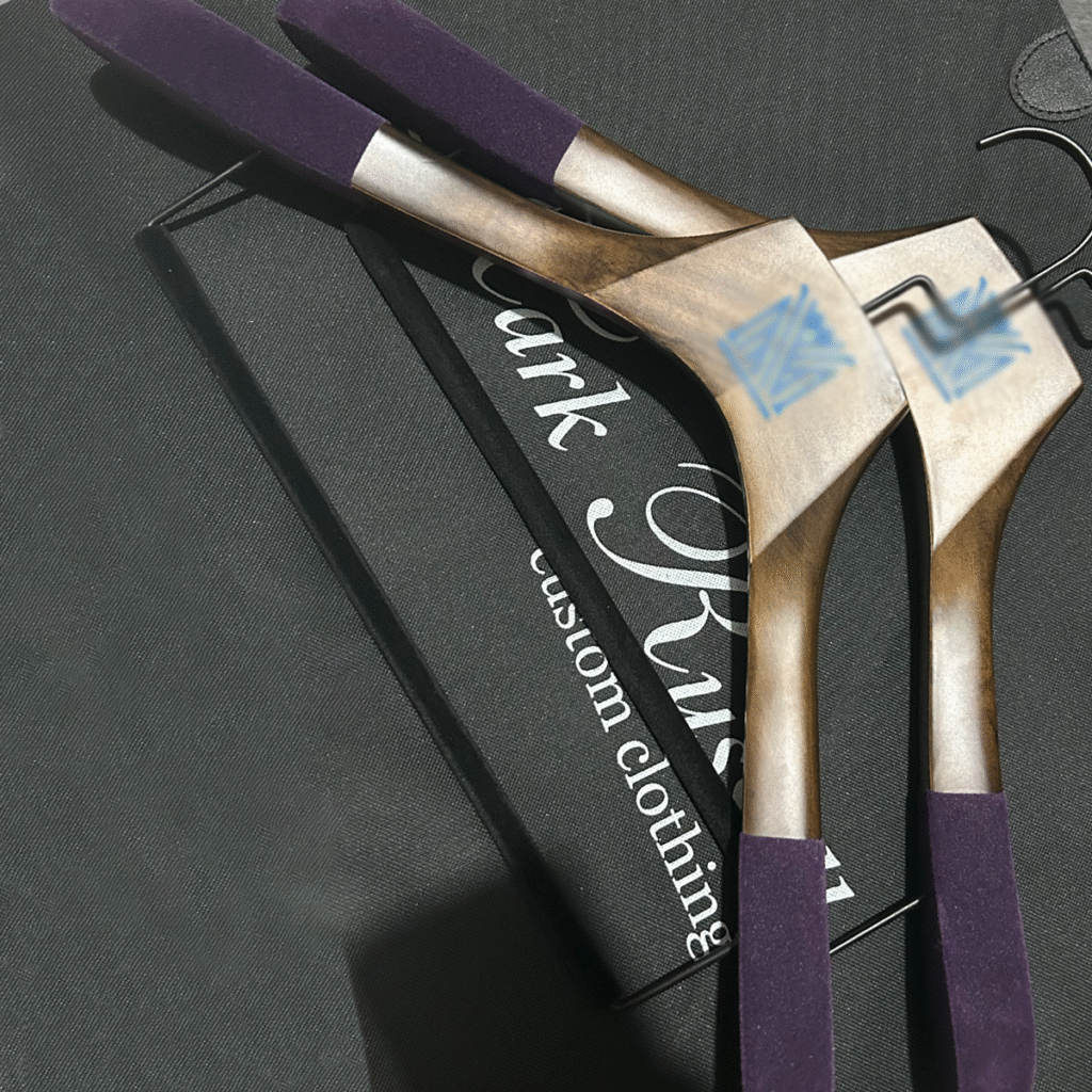 purple velvet hanger
