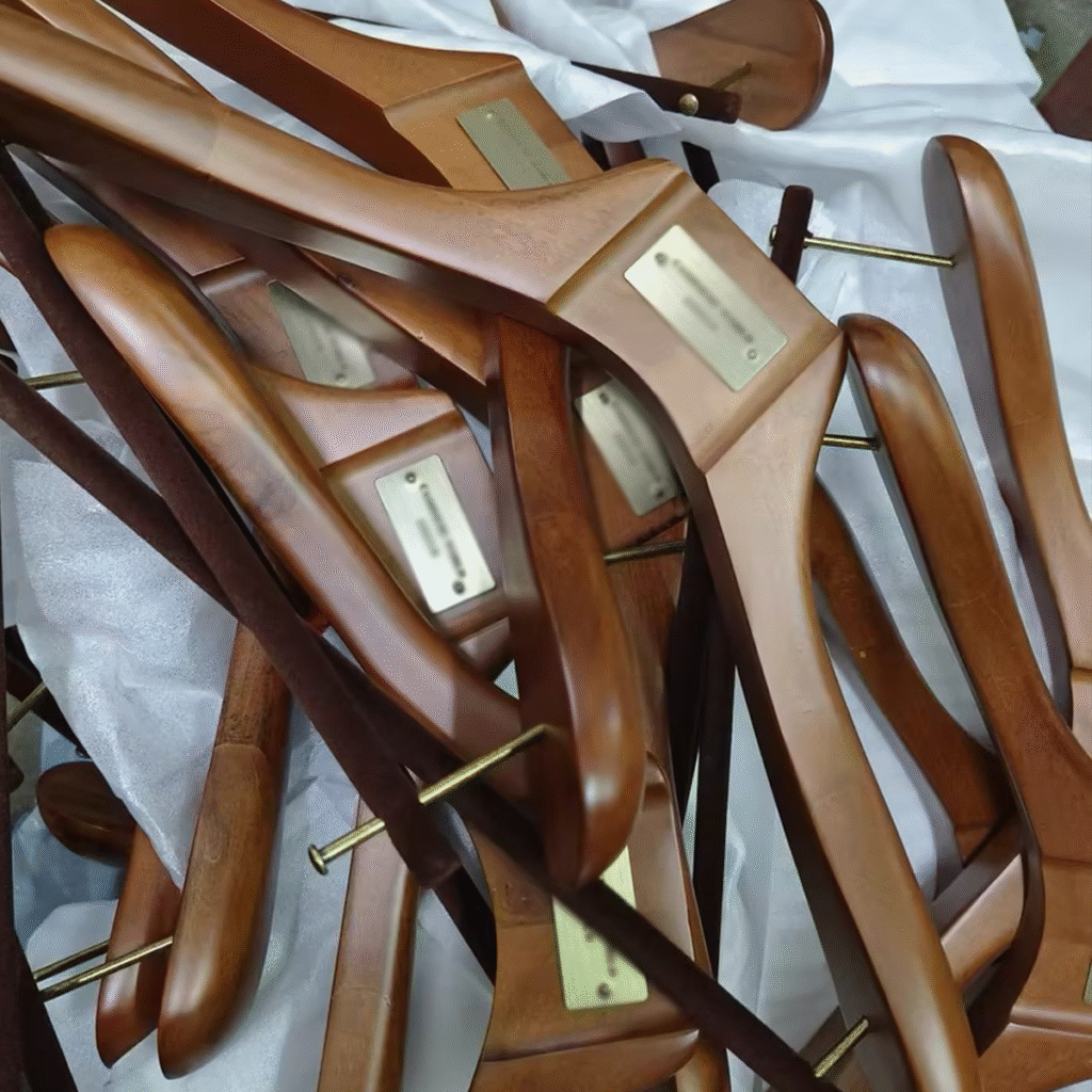 wood tailor hanger