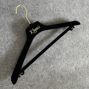 Flocked clothes hangers