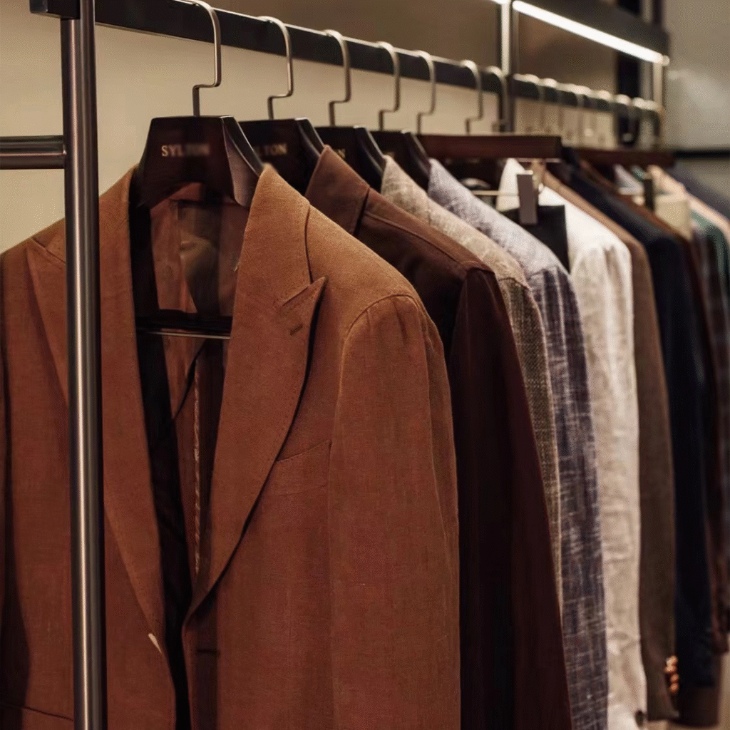wood suit hanger