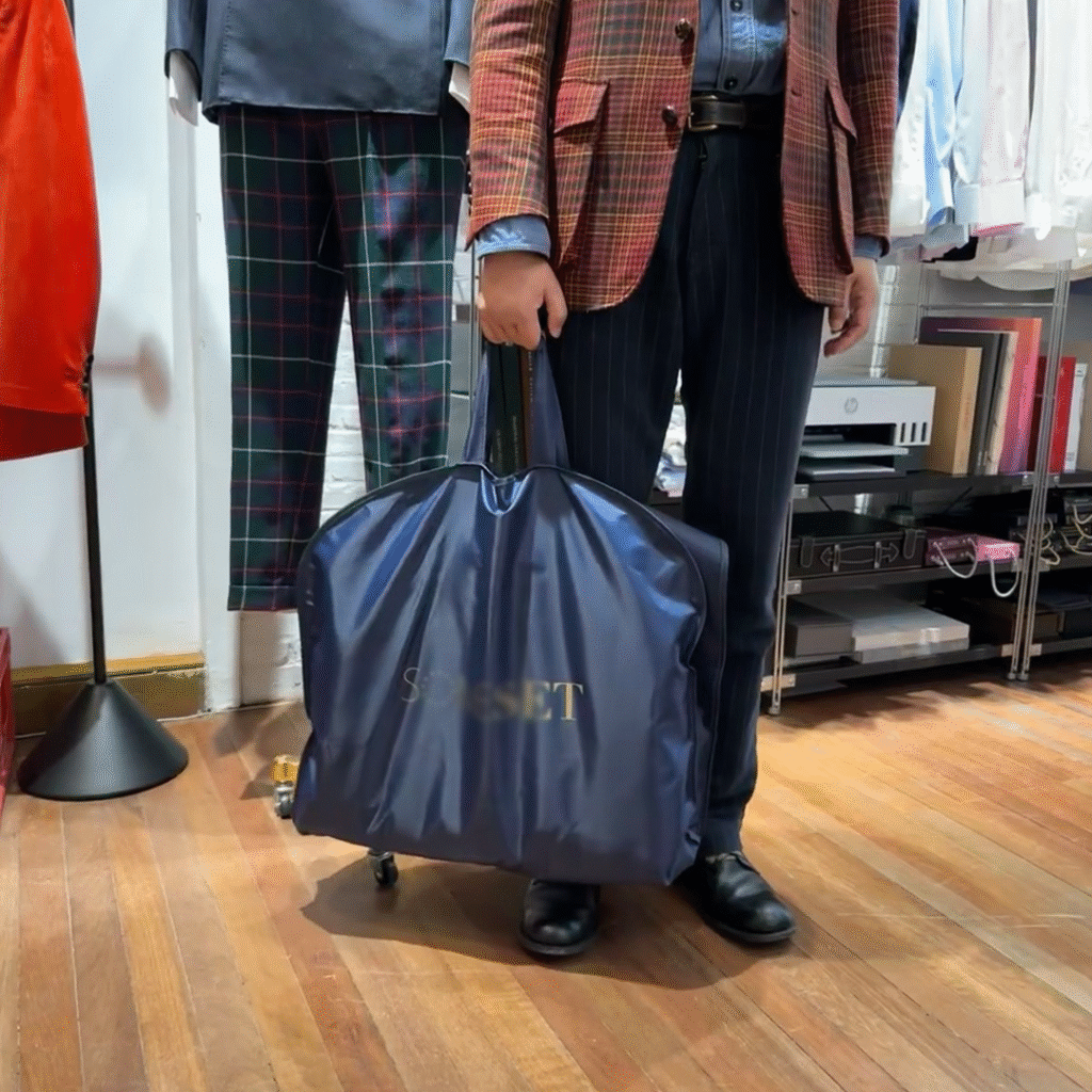 Oxford cloth suit bag
