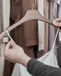 Girls' dress wooden hanger