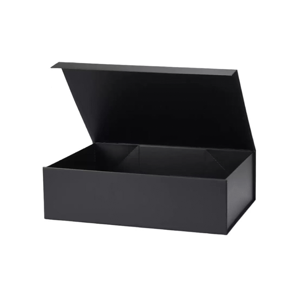 Black Magnetic Folding Boxes