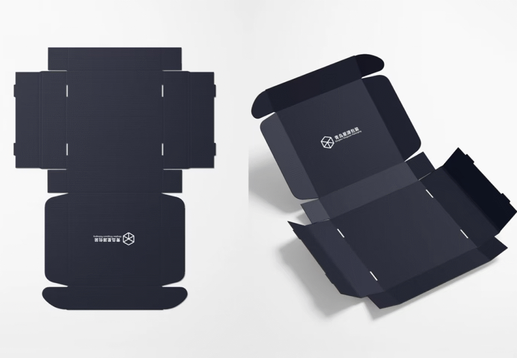 Folding shipping boxes