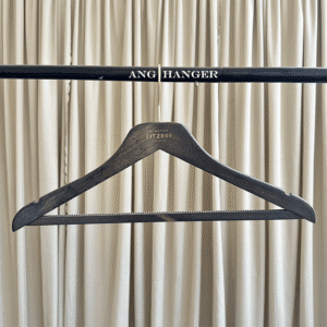 custom wooden shirt hangers with pants bar