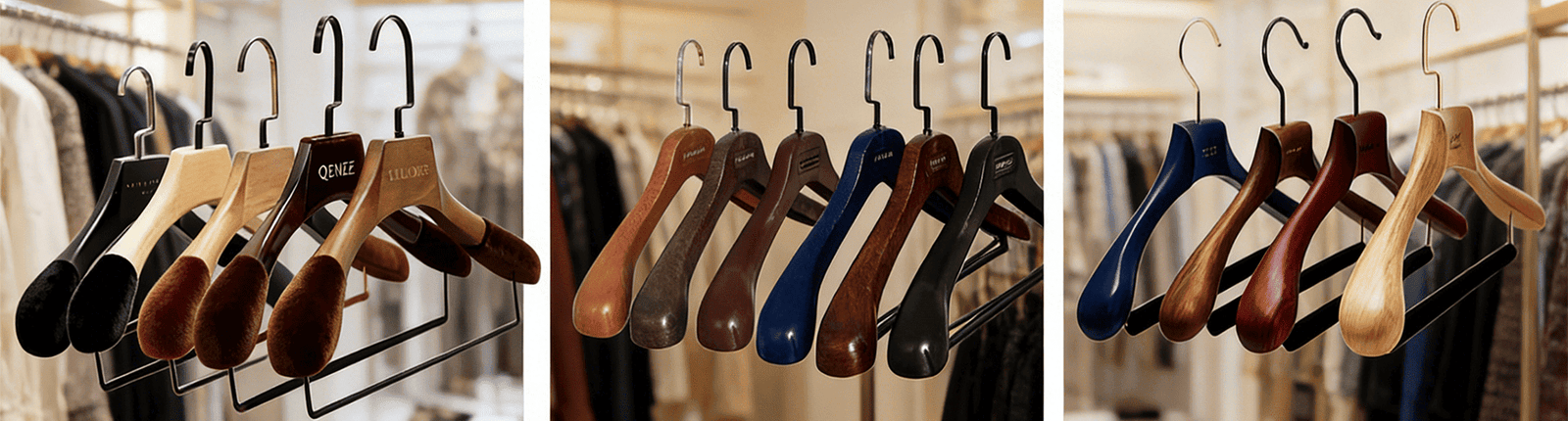 Custom & Wholesale Hangers with logo, ideal for boutiques and apparel brands