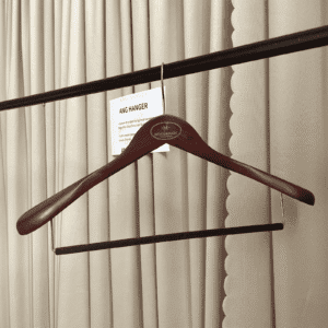 Custom Wooden Suit Hangers with logo