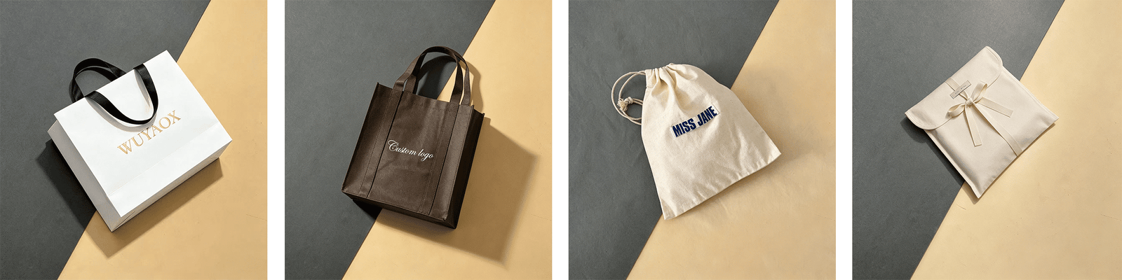 Custom Packaging Bags Sample Collection | Wholesale Shopping, Gift & Dust Bags for Apparel Brands