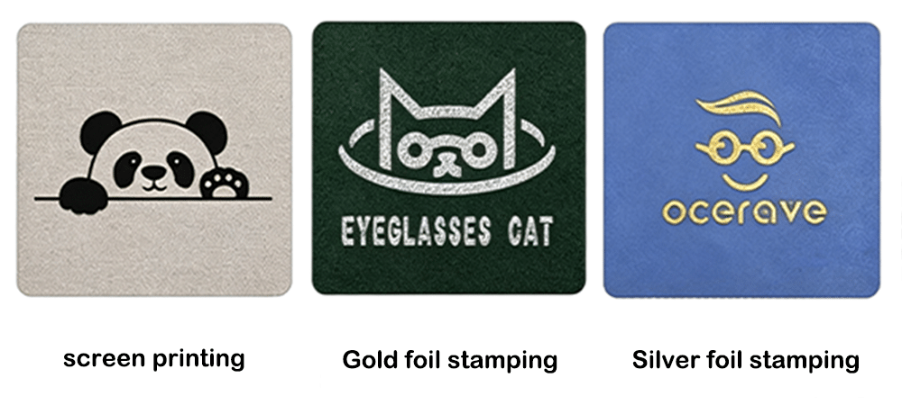 Custom Logo Printing Techniques for Packaging Bags | Silk Screen Printing, Gold Foil Stamping & Silver Foil Stamping Samples