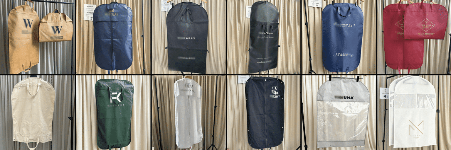 Custom Hanging Garment Bags Samples (Wholesale Custom Logo)